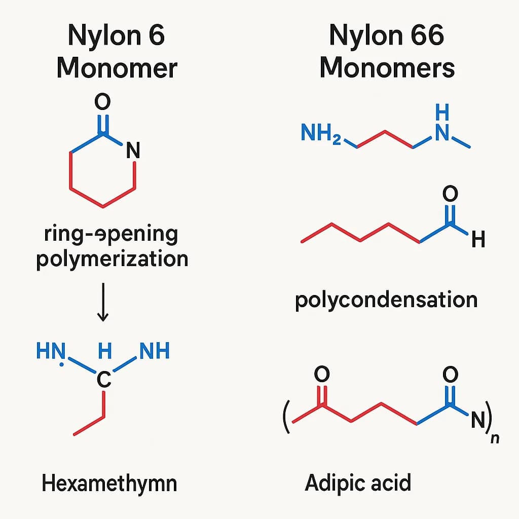 Tecnologia de modificação de nylon - Nylon 6 vs Nylon 66: comparação de desempenho e abordagens de modificação.