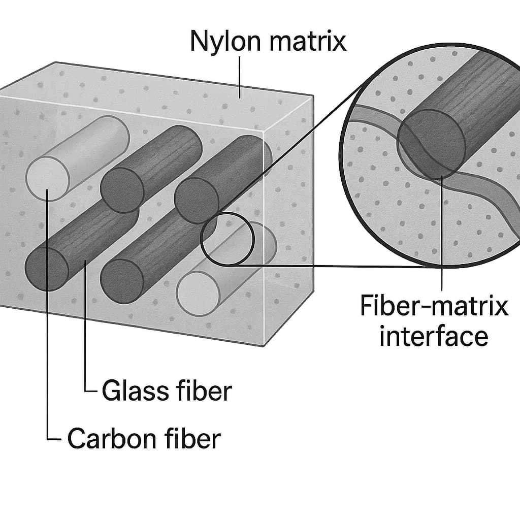 Tecnologia de modificação de nylon - Otimização do desempenho mecânico de nylon reforçado (modificação de fibra de vidro/fibra de carbono)