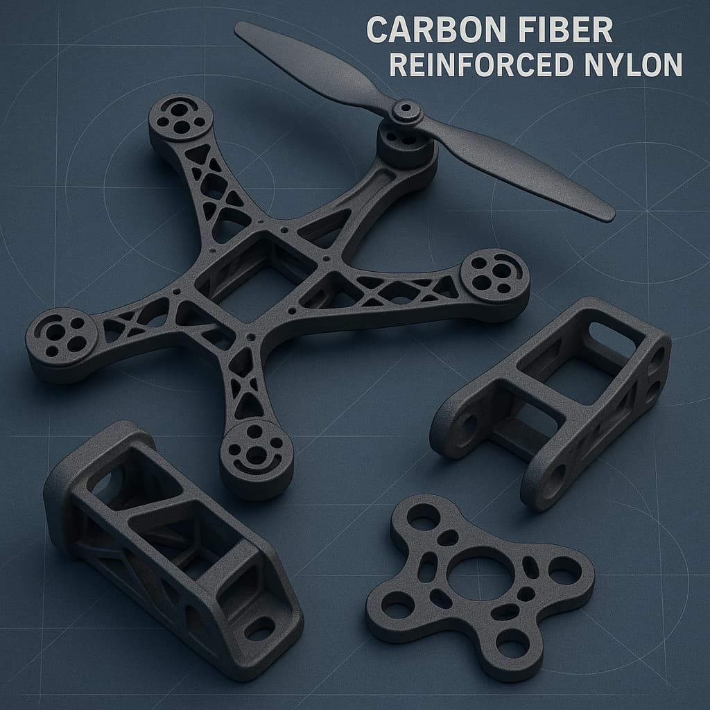 Análise de soluções de materiais de nylon leves e de alta resistência para drones e equipamentos inteligentes.