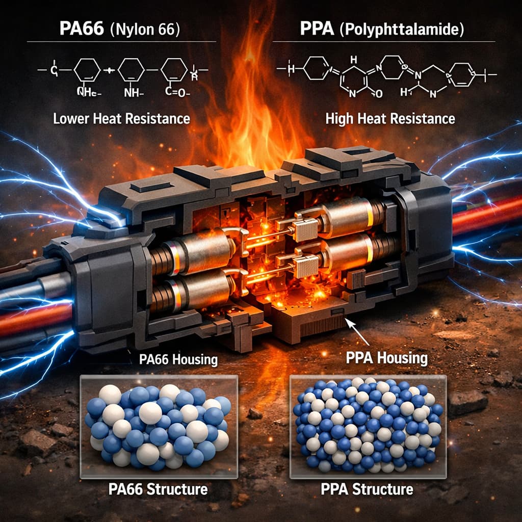 PPA in Certain High-Temperature Electrical Applications PA66 and PPA difference