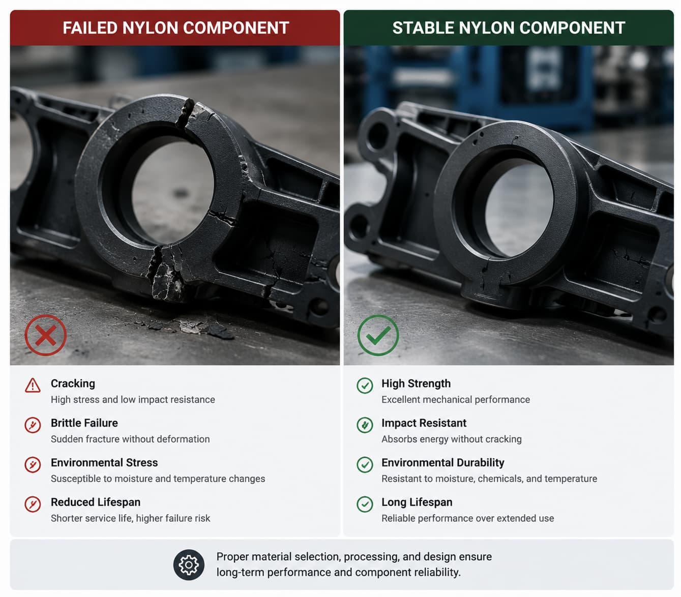 Demonstrate Flow and Cooling Differences of Nylon 66